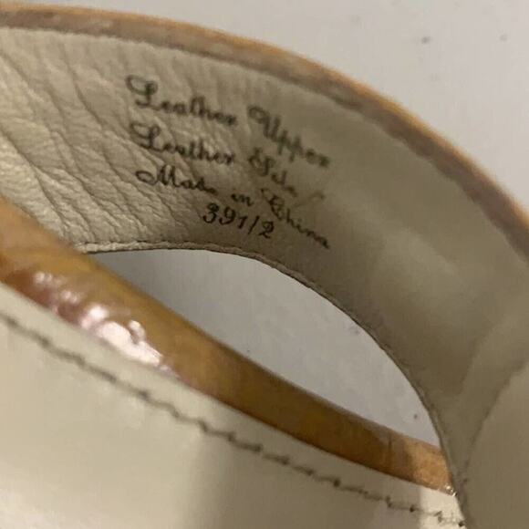 ELIE TAHARI OPEN TOE LEATHER SANDALS SIZE 9.5 - Picture 3 of 7